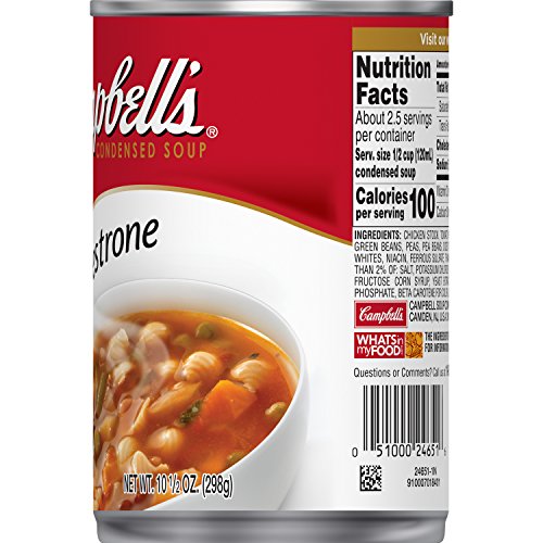 Campbell's Minestrone Soup, 10.5 oz Can - Image 8