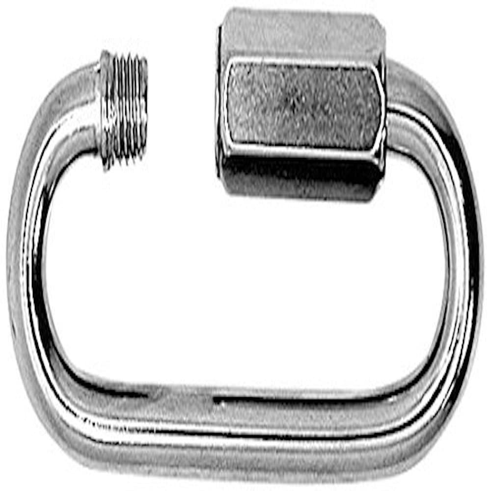 Merriway BH01920 (2 Pcs) Quick Link Chain Repair Shackles, BZP Steel M4 (5/32 inch) - Pack of 2 Pieces