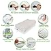 Bamboo Memory Foam Contour Pillow - A Firm Flexible Therapeutic Posturepedic Pillow for Sound Sleep and Reduced Neck and Shoulder Pain (20 x 12 in)