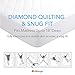 Allrange Breathable Coolmax Quilted Mattress Pad, Coolmax and Cotton Fabric Cover, Snug Fit Stretchy to 18