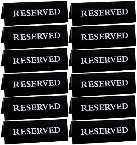 سعر 12 Pieces Reserved Table Sign for Wedding Table Plastic Reservation ...