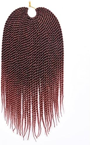 Afro Twist Crochet Hair 14Inch 30Strands Havana 7Packs Mambo Twist Crochet Braids Synthetic Crochet Braiding Hair Extensions 60g/pack (T1B/350)