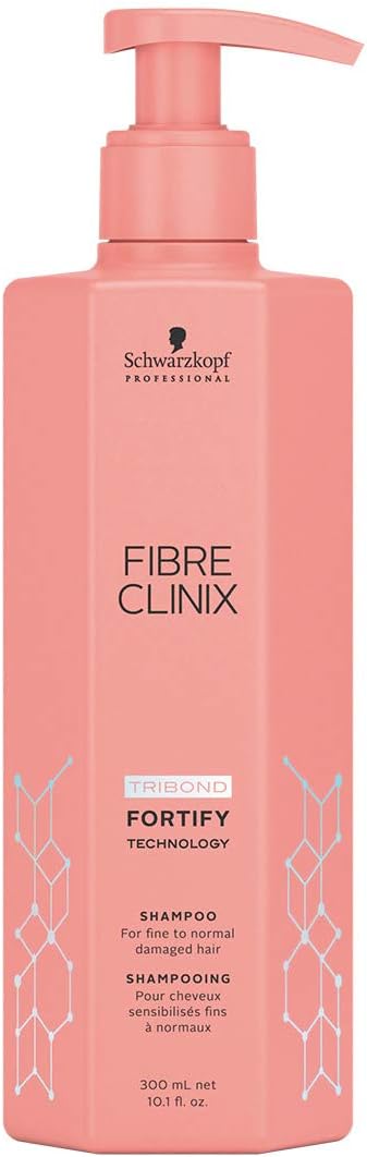 Schwarzkopf Fibre Clinix Fortify Shampoo 300ml Thickening Brittle Hair Volume