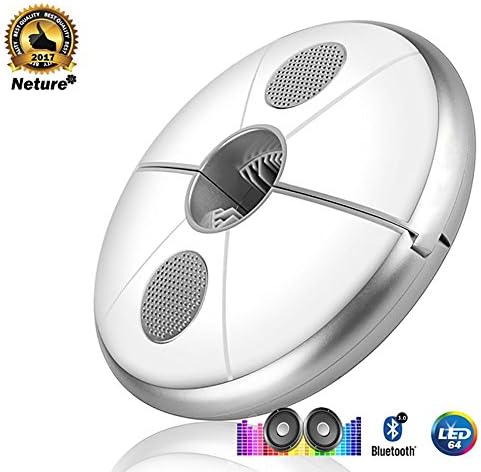 Neture Patio Umbrella Bluetooth Speaker, Wireless 64 LED with Rechargeable Built-In 4000mAh Lithium Battery Power Bank, USB Potable Parasol Lights with Pure White Light &amp; RGB Color Changing