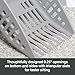 PetFusion QuickScoop Large Cat Litter Scoop. Flat Leading Edge Easily Scoops Underneath Cat Litter. Stronger ABS Plastic. Non-Stick Coating. Superior Hygiene