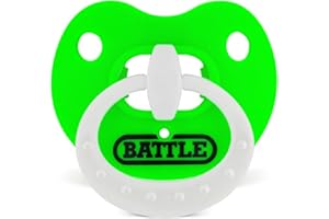 Battle Sports Binky Oxygen Football Mouthguard - Detachable Strap, Maximum Breathability, Works with Braces & No Boiling Requ