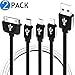 Winsword Multi Charger, 2 Pack (3.3ft) 4 in 1 Multiple USB Charging Cable Adapter with 8 Pin Lightning / 30 Pin / Micro USB 2.0 / Mini USB Ports for iPhone, iPad, Samsung and Android Phones and More