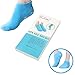 Pinkiou Spa Moisturizing Gel Socks for Dry Feet Ankles Cracked Heel Repair Repair Skin Care Treatment Soften Feet Booties Pedicure with Essential Oils Vitamins for Women Men(socks, blue)