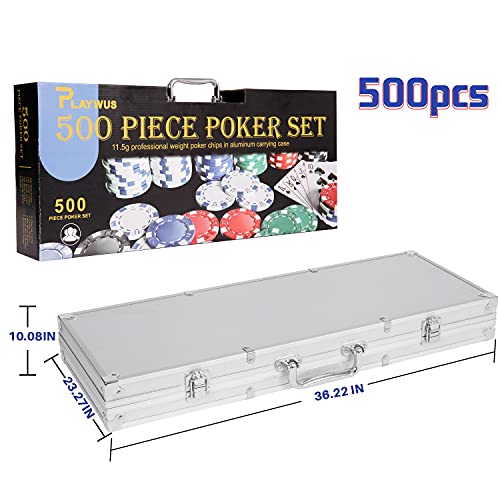 Poker-Chip-Set-Professional500PCS-Casino-Poker-Chips-with-Aluminum-Case115-Gram-Chips-for-Texas-Holdem-Blackjack-Gambling