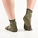 YingDi Copper Socks Moisture Wicking Anti-microbial Ankle Sport Socks Size M Black Pack of 2 pairs