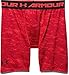 Under Armour Men's HeatGear Armour Printed Compression Shorts, Rocket Red (984)/Black, Large