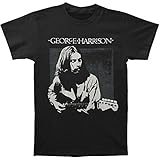 Beatles Men's George Harrison Live Portrait T-Shirt Black M