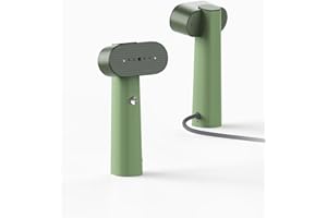 NESUGAR G6 Pro Smart Handheld Steamer for Clothes – Global Voltage Adaptation(100-240V), Palm-Sized & Lightweight (0.8lb), Easy Wrinkle Remover, Auto Shut-Off, Travel & Home Double Use (Green)