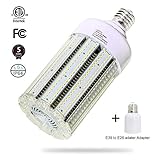 100W LED Corn Light Bulb Large Mogul Base E39 LED Bulb AC100-277V 5000K Daylight LED Replacement 400w Metal Halide HID HPS light bulb for Industrial Commercial Workshop Garage Warehouse High Bay light
