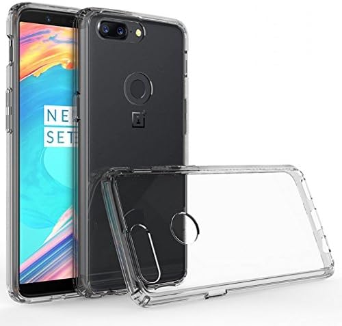 OnePlus 5T Case, Crystal Clear Soft TPU Bumper [Shock Absorption Technology] [Drop Cushion] Raised Bezels Slim Protective Cover For OnePlus 5T - Clear