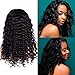 13x4 Loose Deep Lace Front Wigs Brazilian Human Hair Wig With Baby Hair Deep Wave Human Hair Wigs For Black Women Pre Plucked Natural Hairline With Baby Hair (10inch)