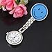 Lookatool® Nurse Clip-on Fob Brooch Pendant Hanging Smile Face Watch Pocket Watch (Blue)