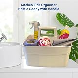 ACCURATE Kitchen Tidy Organiser Multipurpose Caddy with Handle Cream view 4