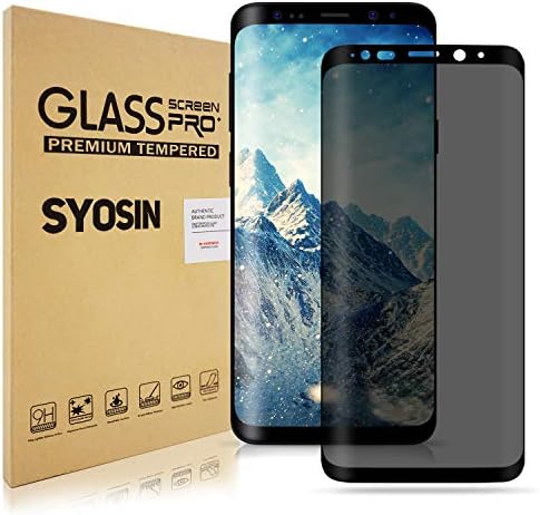Samsung Galaxy S9 Plus Screen Protector, Top Canyon Galaxy S9 Plus Privacy Screen Protector, Galaxy S9 Plus Privacy Tempered Glass Anti-Spy [3D Curved] [Case Friendly]