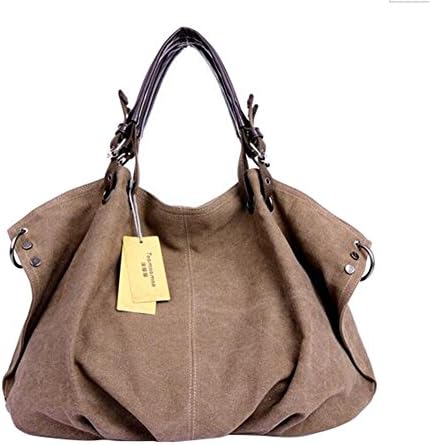 XMLiZhiGu Women's Shoulder Canvas Bag Fashion Large Capacity Bag Girls Purse Casual Tote Handbags
