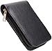 Voilamart Fountain Pen Case Rollerball Pen Holder PU Leather Bag Pouch for 12 Pens - Black