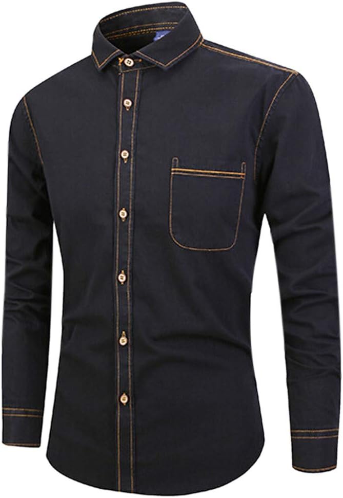 Holywin Men's Cocktail Paisley Long-Sleeved Top
