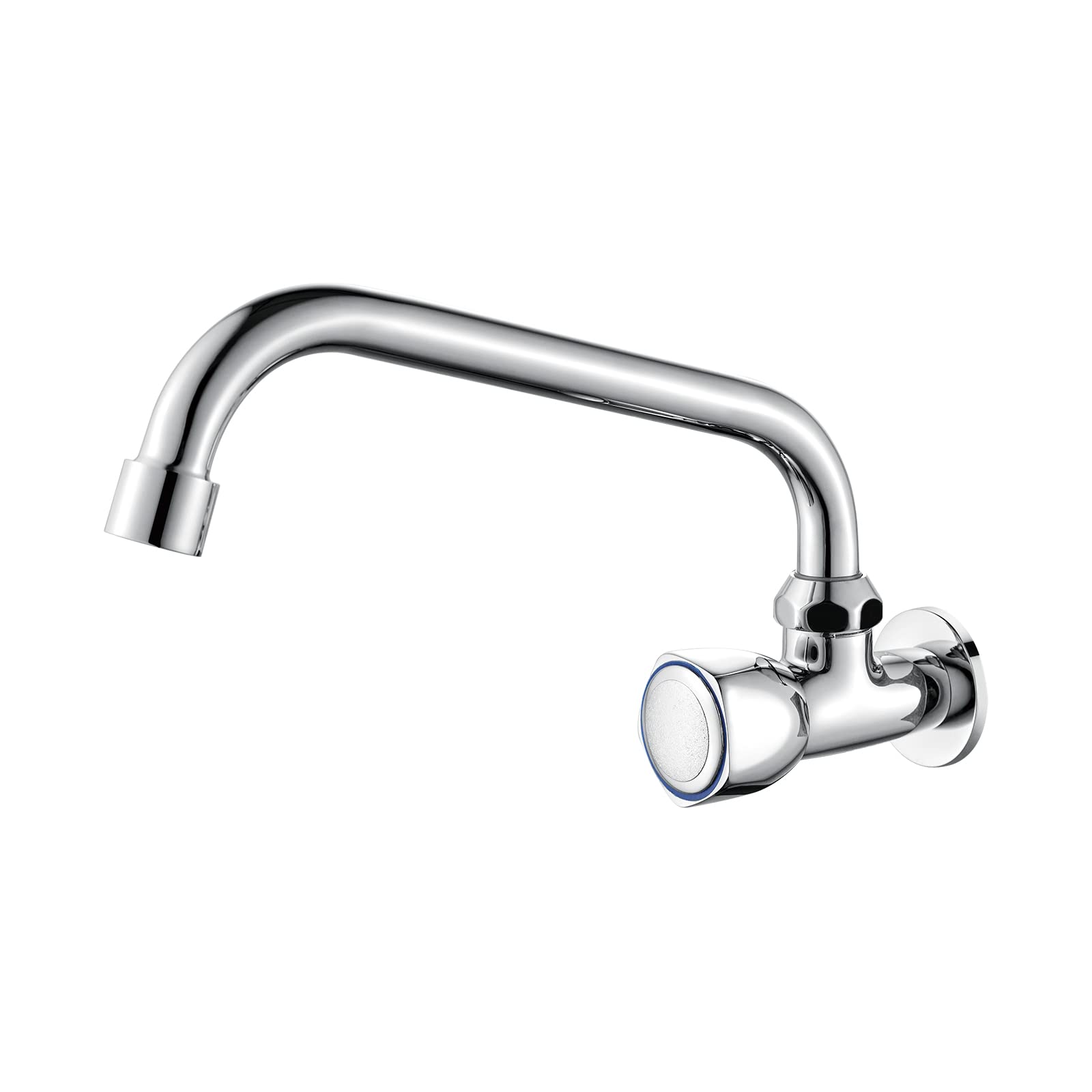 Ibergrif-M18654-Ballet-Cocina-de-Solo-Agua-Frio-Grifo-Giratorio-de-Pared-Cromo-Plata