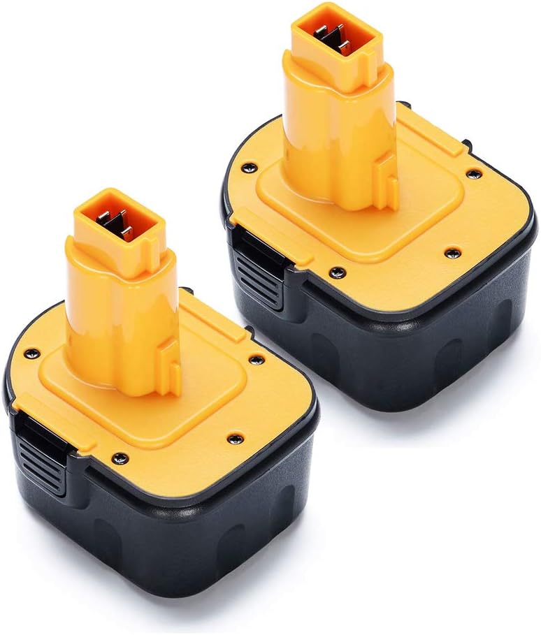 VANTTECH 4.8Ah DC9071 Ni-MH Replacement for Dewalt Battery DE9074 DW9072 DW9071 DE9071 DE9072 DE9075 DE9501 DC9072 152250-27 397745-01 (2 Pack)