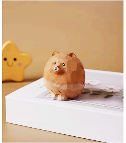 Amazon.com: Sandicast Orange Pomeranian Sculpture, Crouching