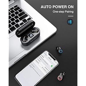 Yarber Auricolare Bluetooth Senza Fili Cuffie Bluetooth 5.0 Stereo Leggero TWS con Microfono Display Digitale a LED… - immagine 4