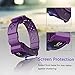 X4-TECH Silicone Bands Compatible with Gear Fit2 Watch Soft Silicone Replacement Elastomer Band Plastic Wristband Compatible with Samsung Galaxy Gear Fit 2 SM-R360 Smart Watch (New-Purple)
