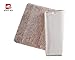 GRAND ERA Luxury Extra Thick Microfiber Bath Mat Non-Slip Bathroom Rug for Bedroom and Bathroom, Water Absorbent, 24 x 36 Inches, Tan