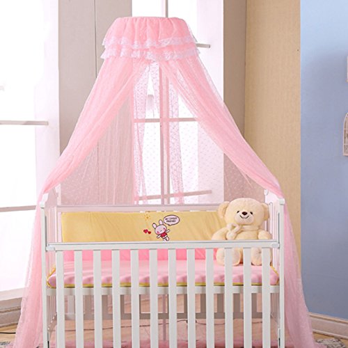 Adjustable Mosquito Net Stand Holder for Baby Crib Cot Bed Clip-On Bracket