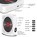 Portable CD Player with Bluetooth, Wall Mountable CD Music Player Home Audio Boombox with Remote Control FM Radio Built-in HiFi Speakers, MP3 Headphone Jack AUX Input Output, White