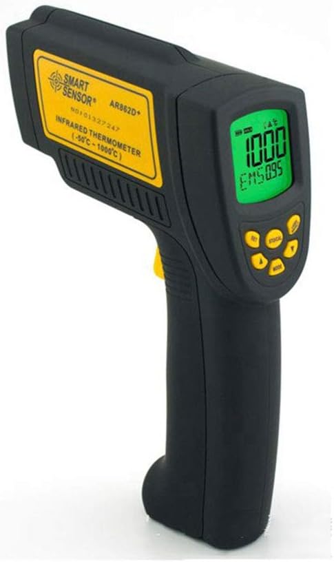 YBZS Medical Infrared Thermometer,Handheld Infrared Thermometer, High Precision Thermometer Industrial Thermometer, Infrared Thermometer Laser, Anti-Fall (Black)