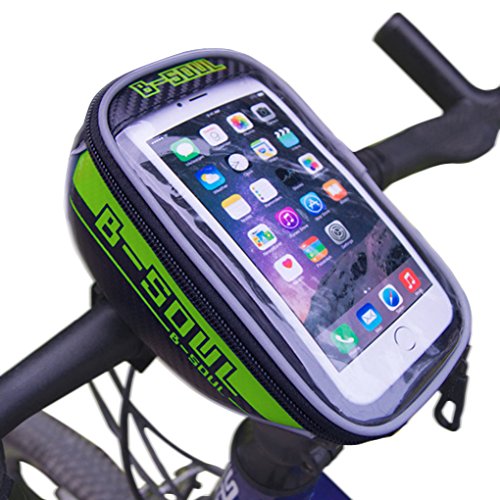 BXT Quick Release Cycling Bike Handlebar Bags Bicycle Front Top Tube Frame Pannier Bike Bag Pouch with 4.8"-5.5" Touch Screen Mobile Phone Holder / Mount