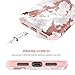iPhone X Case, iPhone X Marble Case, BENTOBEN Shiny Rose Gold White Marble Design Slim Drop Proof 2 in 1 Hybrid Hard PC Flexible TPU Anti Slip Protective Phone Case for iPhone X - Rose Gold Marble