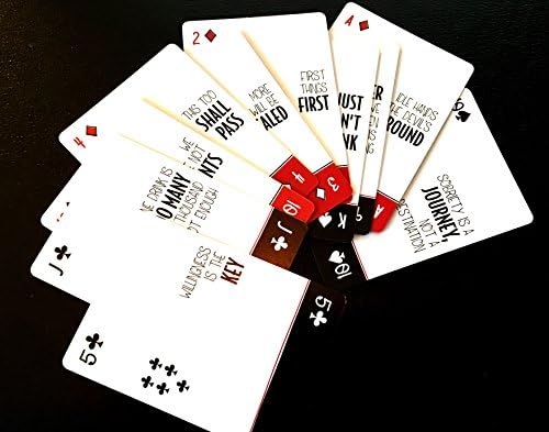 Sober Cards – #1 Sobriety Gift for Sober Anniversary Playing Cards with Inspirational Sobriety Quotes and AA Slogans