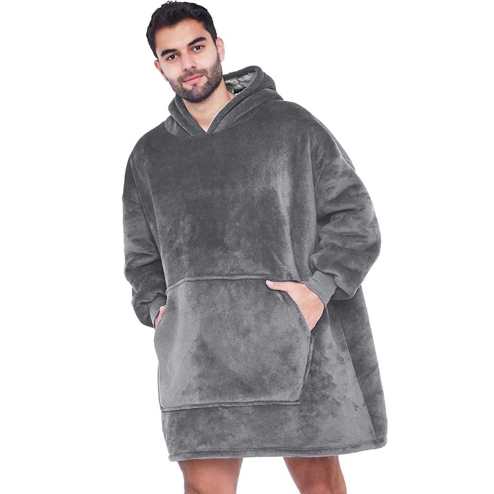 CASKIE Oversized Hoodie Sweatshirt Blanket, Super Soft Warm Comfortable TV-Blanket, Cozy Novelty Hoodies for Men Women Teenagers Kids, One Size Fits All
