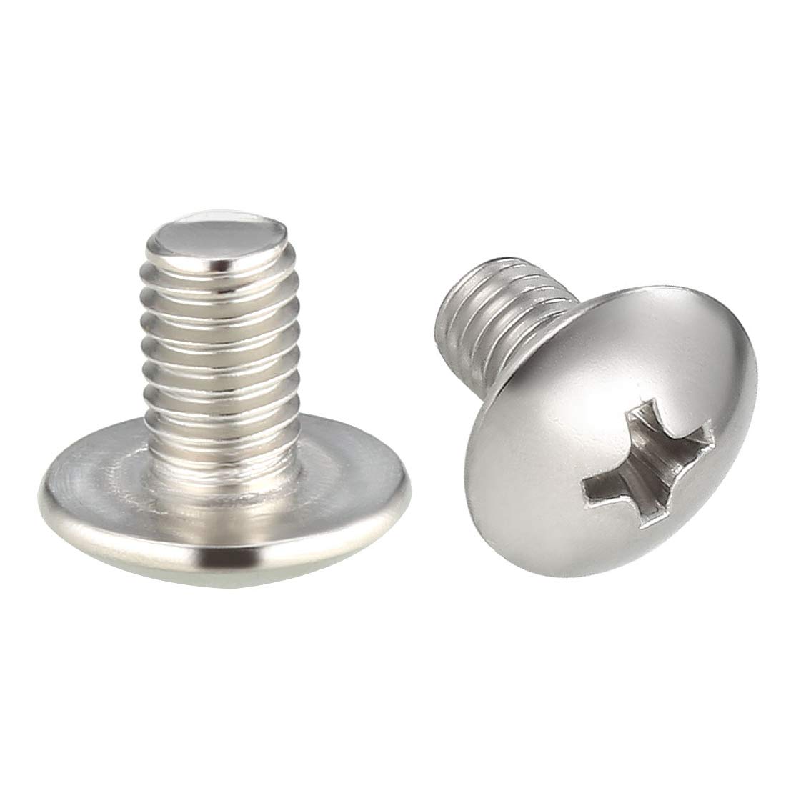 sourcing map Machine Screws, M5x8mm Phillips Screw, 304 Stainless Steel, Fasteners Bolts 20Pcs