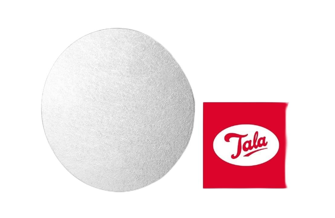 Tala Pack of 6 Large Round 12 Inch / 30cm Diameter Cake Drums, Silver