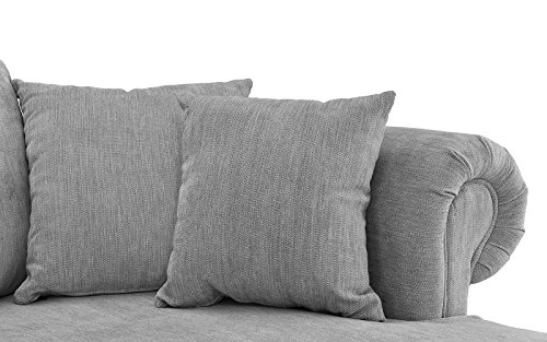 Modern Large Fabric Sectional Sofa, L-Shape Couch with Extra Wide Chaise Lounge (Light Grey)
