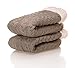 SDBING Women's Winter Super Soft Warm Cozy Fleece Lined Fuzzy Slipper Socks with Grippers (Light Gray, 6-10)