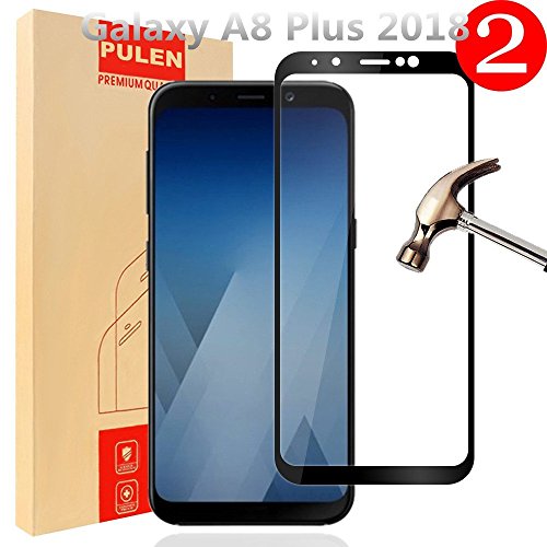 [2 pack] samsung galaxy a8 plus 2018 screen protector, …
