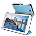 Tab 3 7 Case, JETech® Gold Slim-Fit Smart Case Cover for Samsung Galaxy Tab 3 7.0 inch Tablet (Blue)