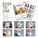 HIRALIY Mooncake Mold Set 8 Stamps with Storage Box, Mid-Autumn Festival Hand Press DIY Moon Cake Maker Cookie Stamps Pastry Tool 1 Mold 8 Pcs Flower Mode Pattern