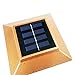 iGlow 8 Pack Copper Outdoor Garden 4 x 4 Solar LED Post Deck Cap Square Fence Light Landscape Lamp Wood Bronze