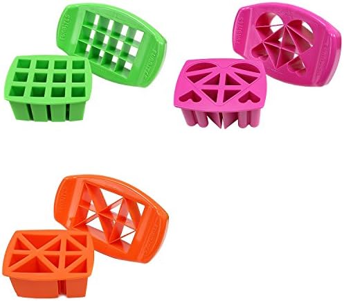 FunBites Food Cutter, Yellow and Green Squares Set of 2
