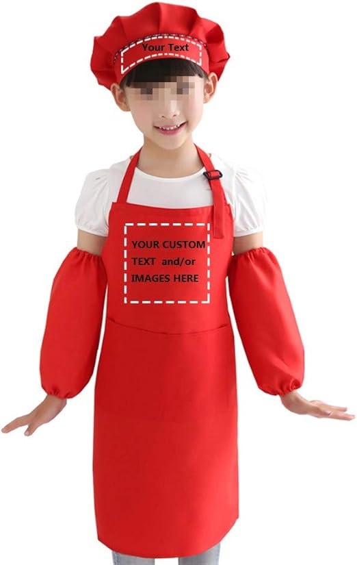personalized chef hat and apron set