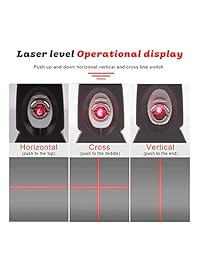 Nivel láser, herramienta láser multiuso de nivelación automática con nivel láser, añade cinta magnética de medición ajustable estándar y regla métrica.